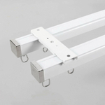 Тихий алюминиевый карниз для штор с бегунками, потолочный/настенный