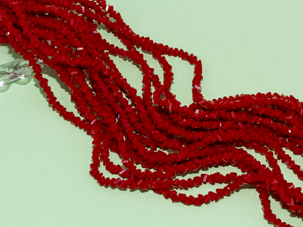 Нить бусин для украшений 4мм (ювелирное стекло)