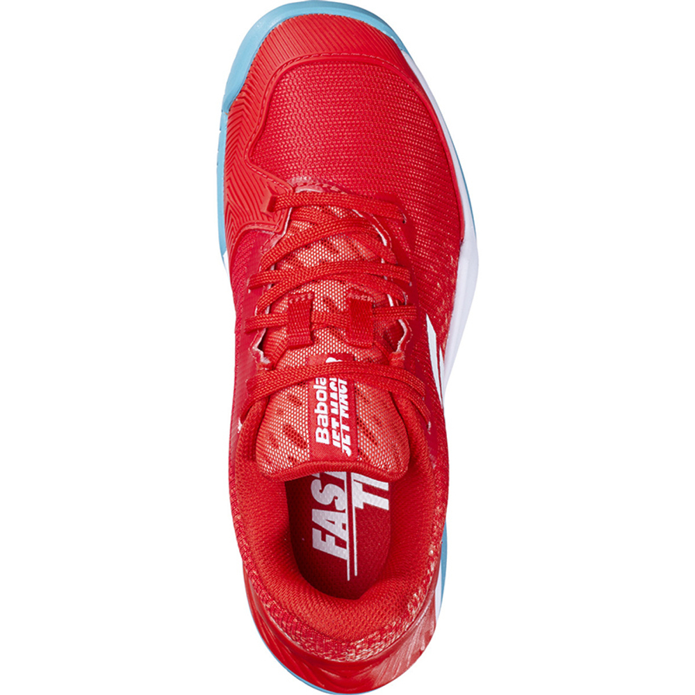 Детские теннисные кроссовки Babolat Jet Mach 3 All Court Fiesta Red