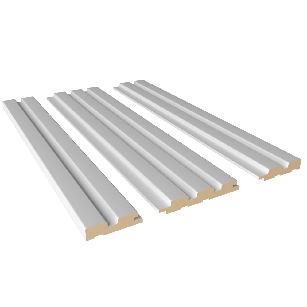 Стеновая панель реечная Винил белый