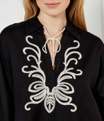 Льняная рубашка Twinset U&B - черный(251LB2FCC)