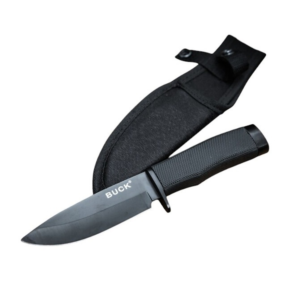 Нож разделочный BUCK (черн. с упором) BH-KB03