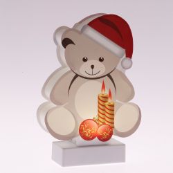 Светодиодная новогодняя фигура ЭРА EGNDS-07 Мишка 1 LED