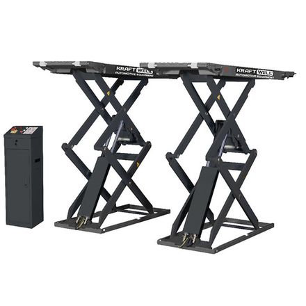 Цена на KraftWell (KRW350SF/220) Подъемник ножничный короткий напольный г/п 3500 кг