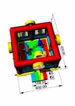 Детский надувной батут "Шатёр цирка" 4*4*2,8 м