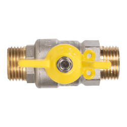 Кран шаровой латунный LD Pride 47.15.Н-Н.Б GAS (бабочка)