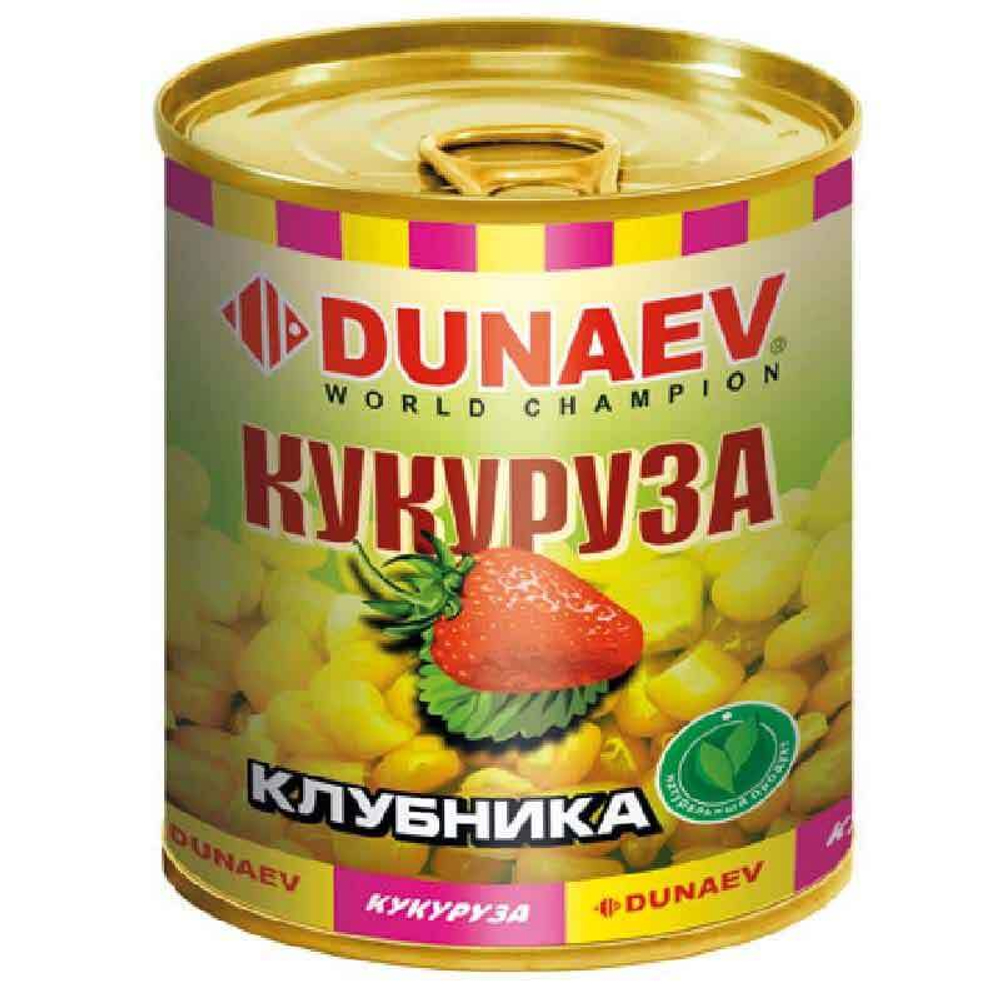 Добавка для прикормки металлобанка 320мл "Дунаев Кукуруза Клубника"