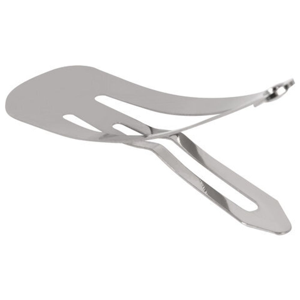 Заколки для волос НАБОР 10 шт., 5 см, клик-клак, глянцевый, серебристый, MONTE VITA, 457079