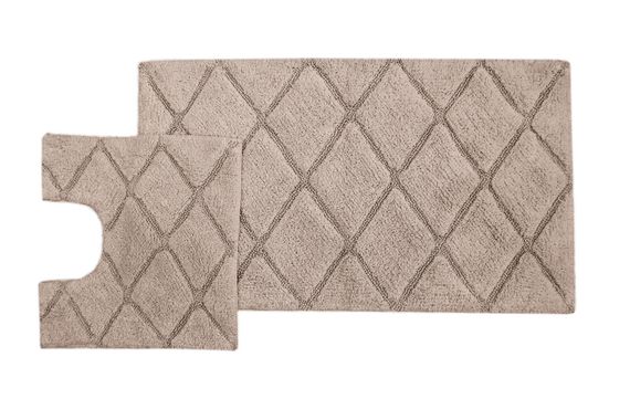 Jale (миндаль) Набор ков. для ванной комнаты 60х100 и 50х50см