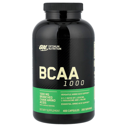Optimum Nutrition, BCAA 1000, 400 капсул