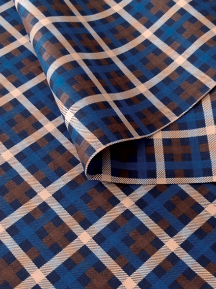 Ткань бязь плательная, рис. "Клетка", ширина 150 см, арт. 076