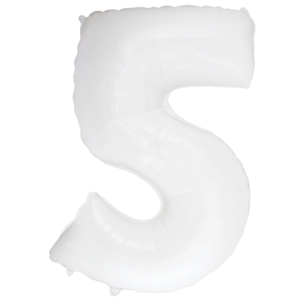 Цифра «5» белая