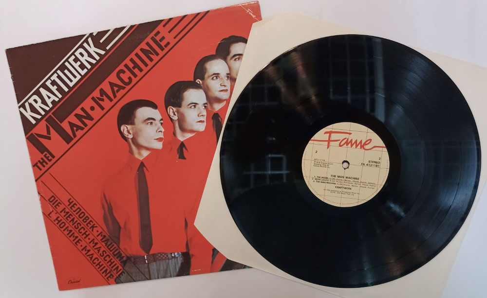 Винтажная виниловая пластинка LP Kraftwerk The Man Machine (UK 1985)