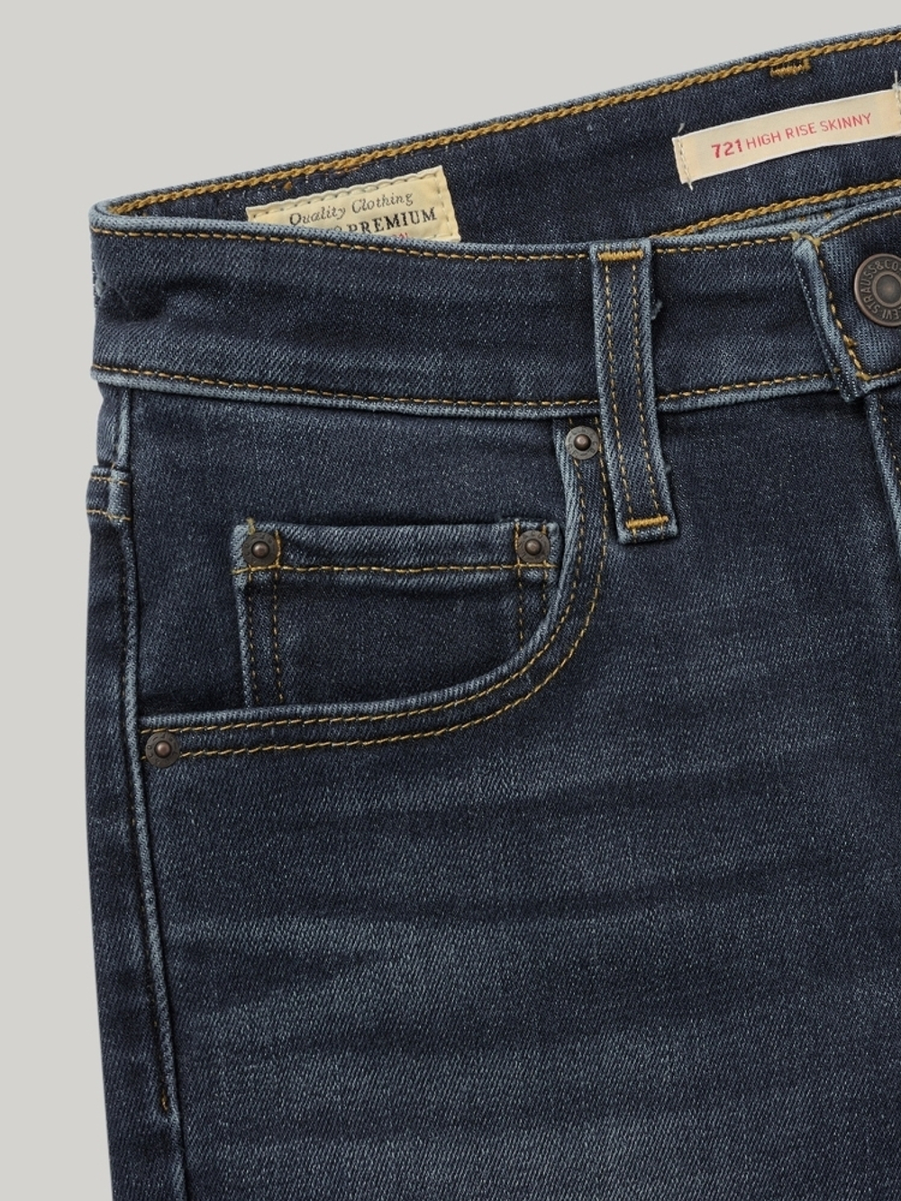 Женские облегающие джинсы с завышенной талией Levi's 721 High Rise Skinny 18882-0771, Утепленные