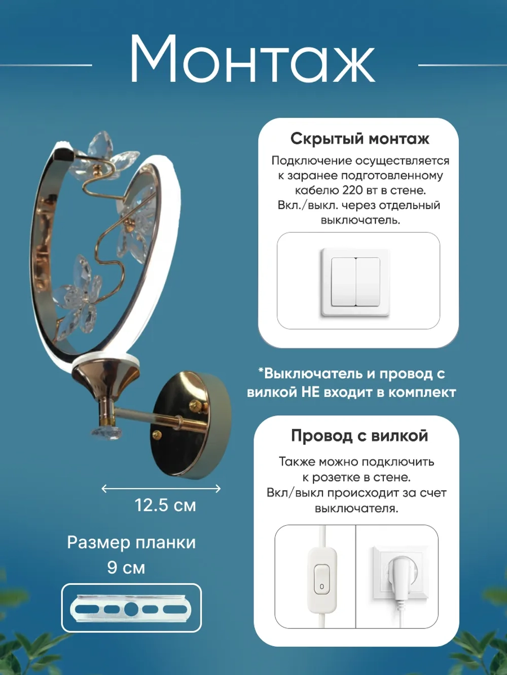 Светильник настенный светодиодный