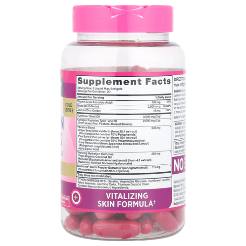 Nature's Truth, Коллагеновые пептиды, 100 капсул Liquid Max