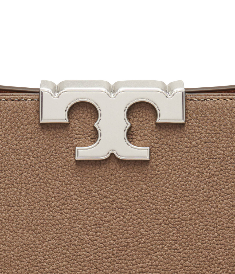 Кожаная сумка-трапеция Eleanor TORY BURCH - коричневый(153215)