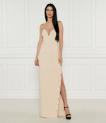 Платье с ремешком Elisabetta Franchi - бежевый(AB62946E2)