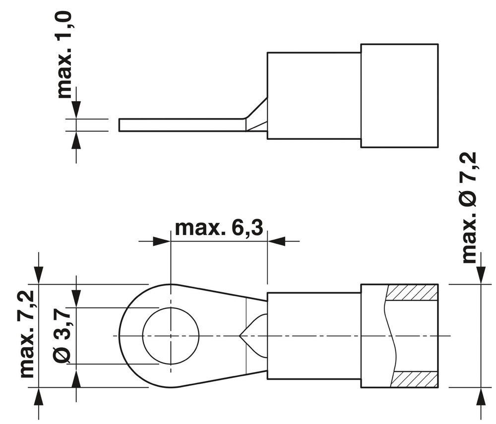 1029255 - BTFE 6-3/18 4U - Контрольная колодка