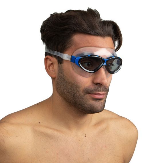 Очки-маска для плавания Seac Profile тонированные стекла черный/синий