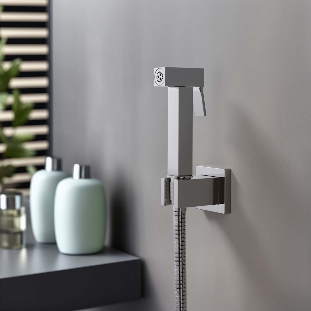 Гигиенический ручной душ со шлангом 120 см и держателем AQUATEK AQ2053CR