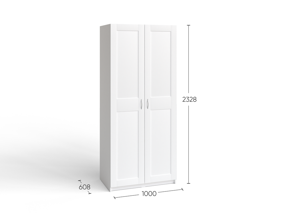 Шкаф Макс 2 двери 100х61х233 (сонома)