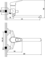 LEMARK Серия LUNA. Смеситель универсальный – LM4110C