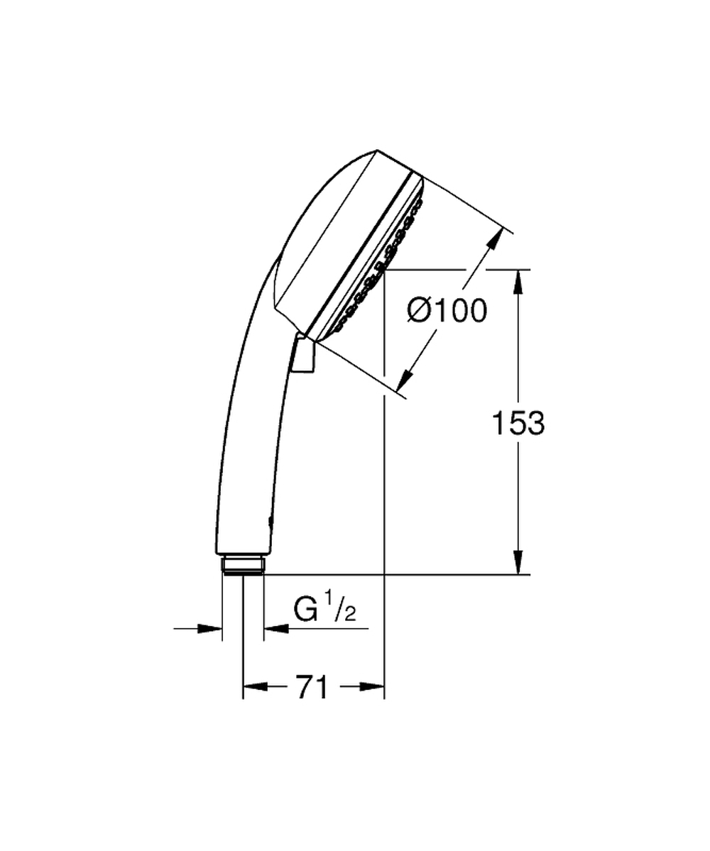 Ручной душ Grohe Tempesta Cosmopolitan 27572002 Хром