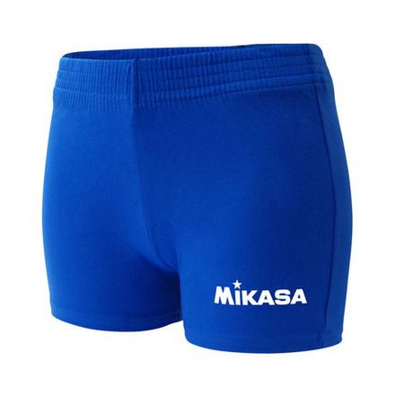 Шорты тренир. жен. MIKASA MT165-029-2XL, р.2XL, 92% хлопок, 8% эластан, синий