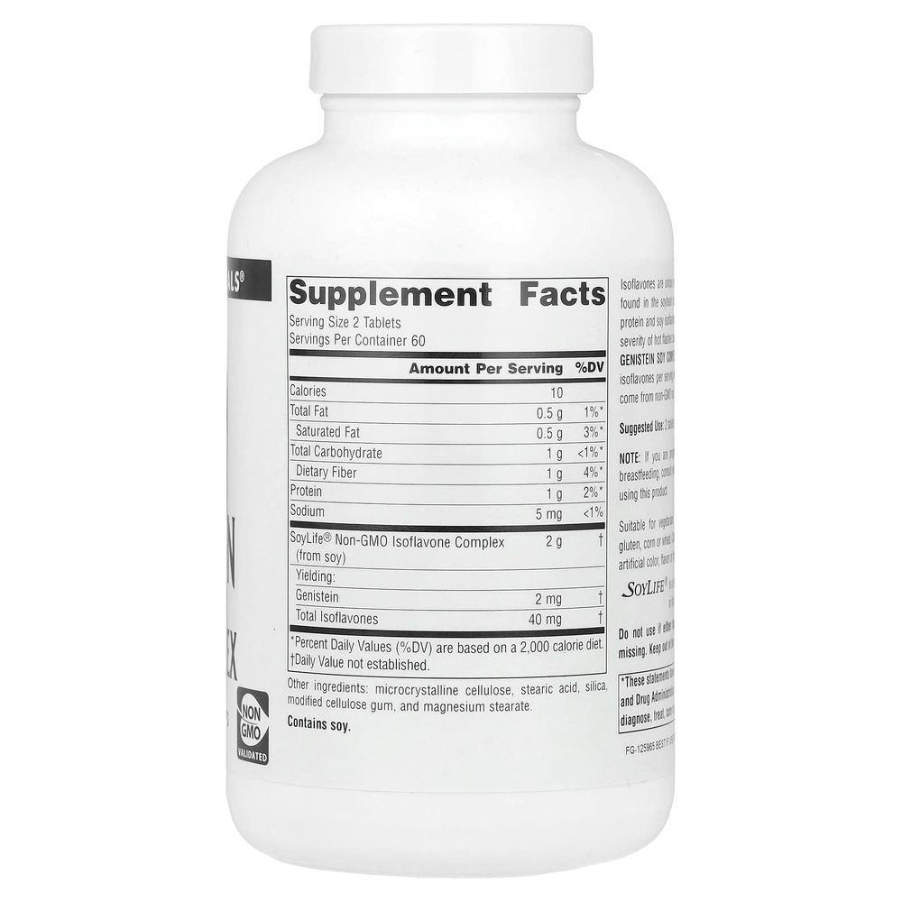 Source Naturals, генистеин, соевый комплекс, 120 таблеток