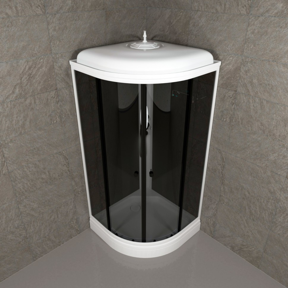 Душевая Кабина Грэй-Блэк 90*90 А