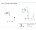 Настольная лампа Камила черный d35 h60 E27 1*40W