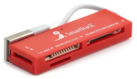 Картридер Универсальный SD/MMC+Micro SD+MS+M2 Smartbuy SBR-717-R