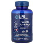 Life Extension, Prenatal Advantage, 120 легко проглатываемых капсул