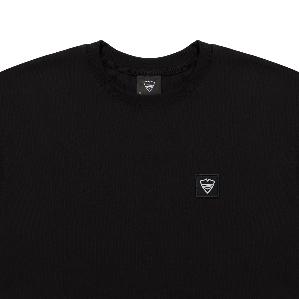 Лонгслив Питерский Щит Лого Черный