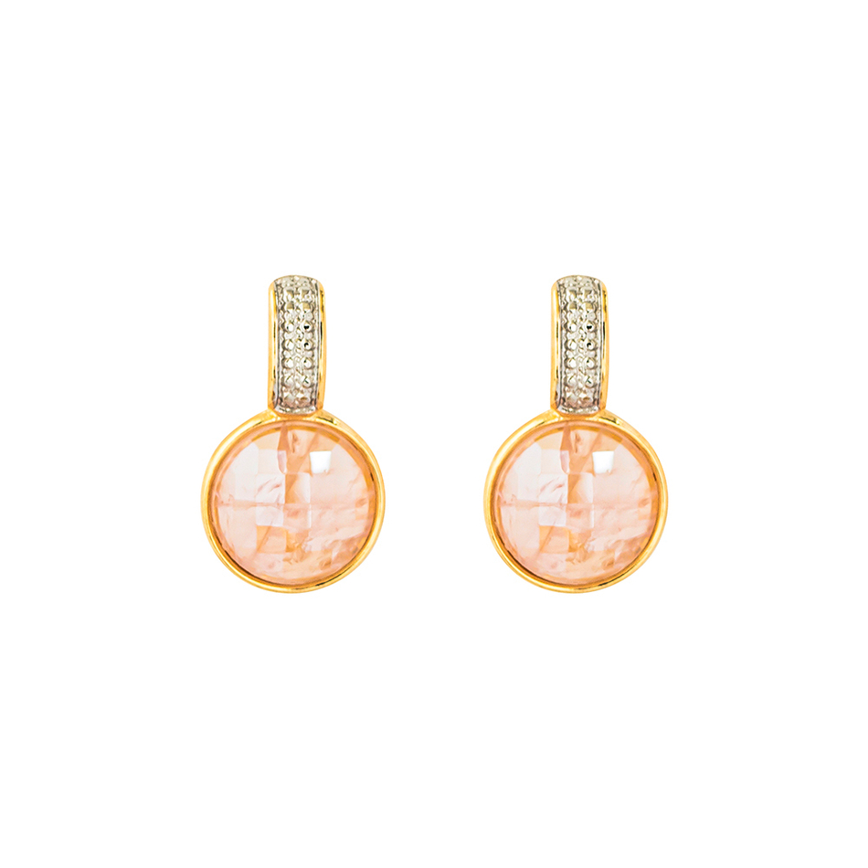 Серьги Possebon Quartz Rose A3091.9 R/G