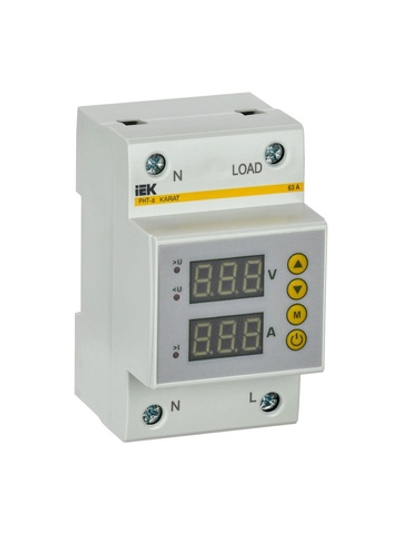 Реле напряжения и тока РНТ-д 1ф 54мм 63А KARAT IEK IVC31-1-63