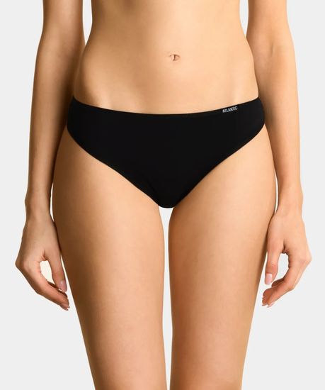 Женские трусы спорт (3шт) Atlantic 3BLP-580, черный