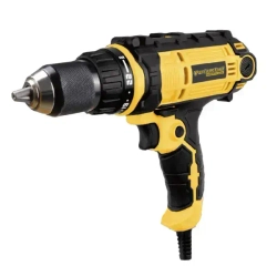 Дрель-шуруповерт сетевой PED-1000/2-13SET КЕЙС быстросъемный МЕТАЛЛИЧЕСКИЙ патрон 13мм 4м ПРОРЕЗИНЕННЫЙ кабель Partnertool профессиональная