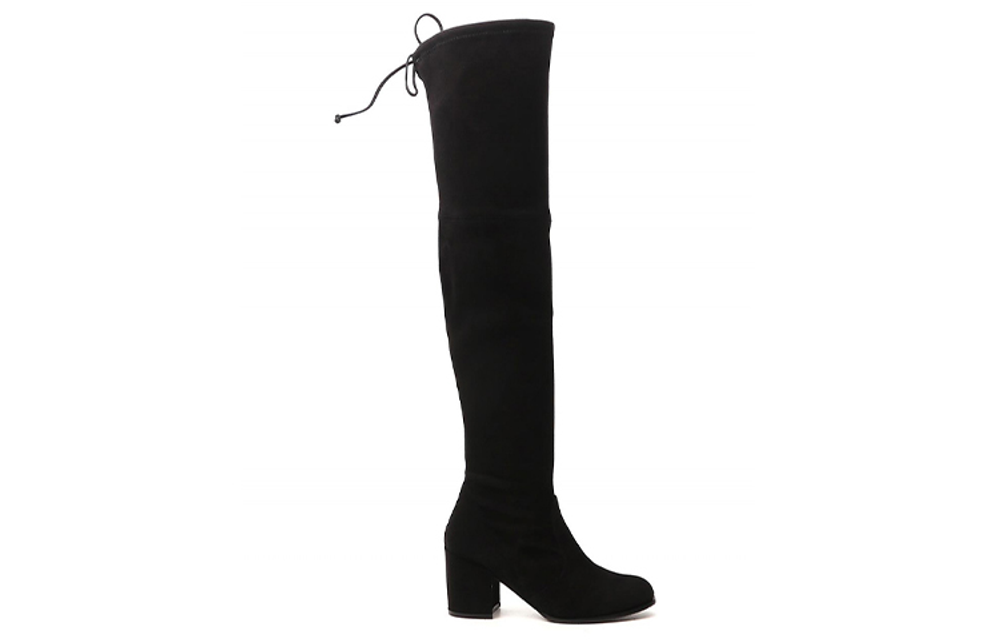 Stuart Weitzman/SW Leather Over the knee Boots Women"s Black