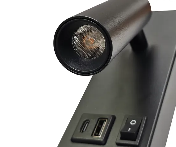 08071A,19 Бра Ризи черный Led 3W