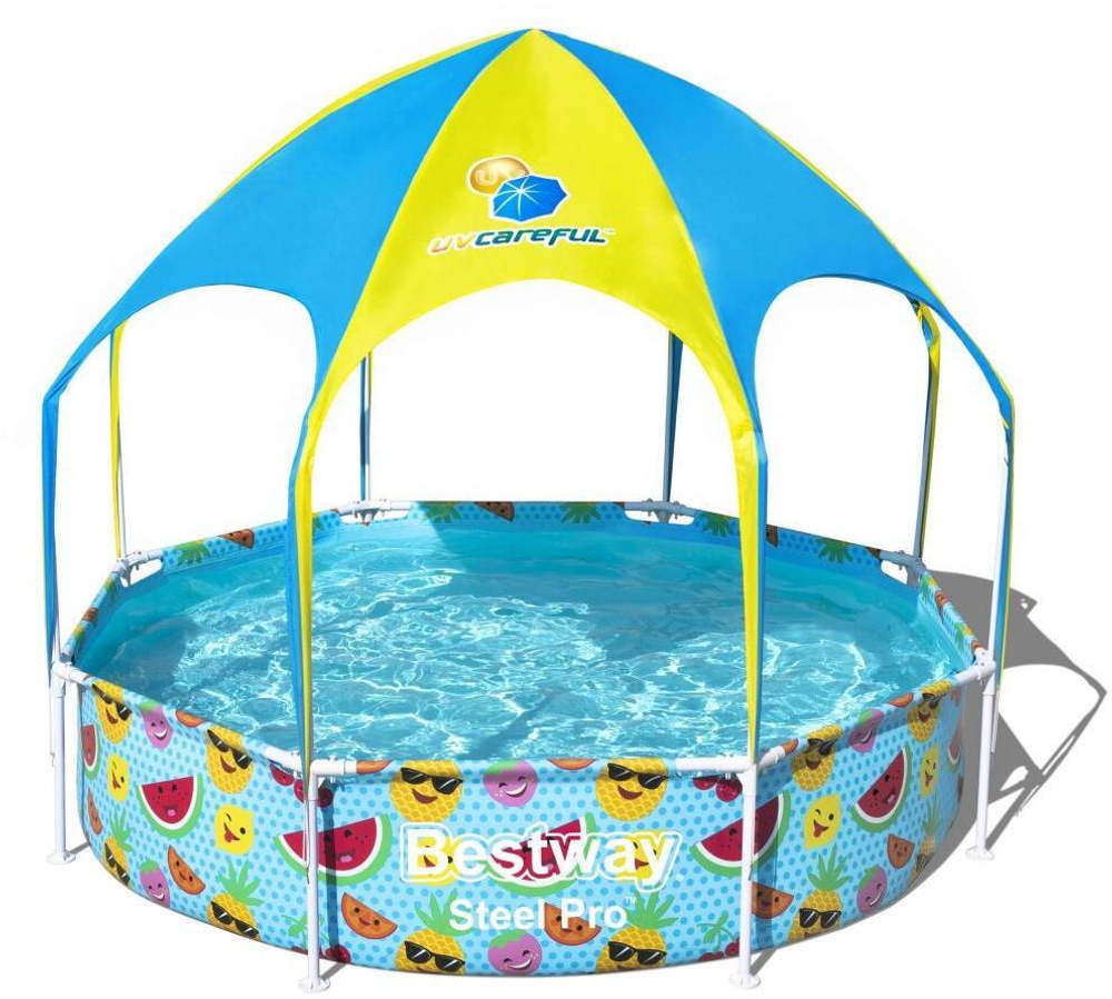 Бассейн детский каркасный круглый My First Pool с навесом, 244х51см,1688л 56432
