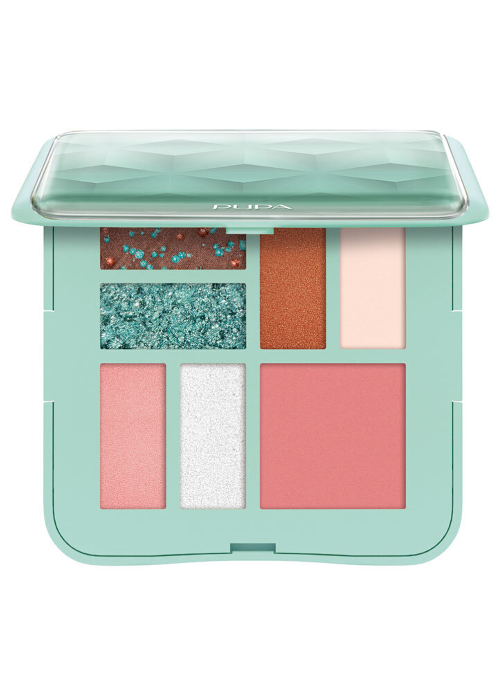 Pupa Палетка для макияжа лица Make-up Pallete S, тон №001, Aqua, 8 гр