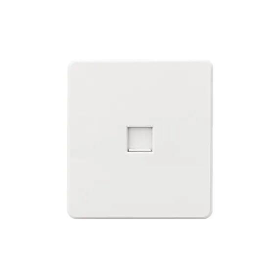 Розетка ROUND компьютерная RJ45 кат6 с/у перламутр KRANZ