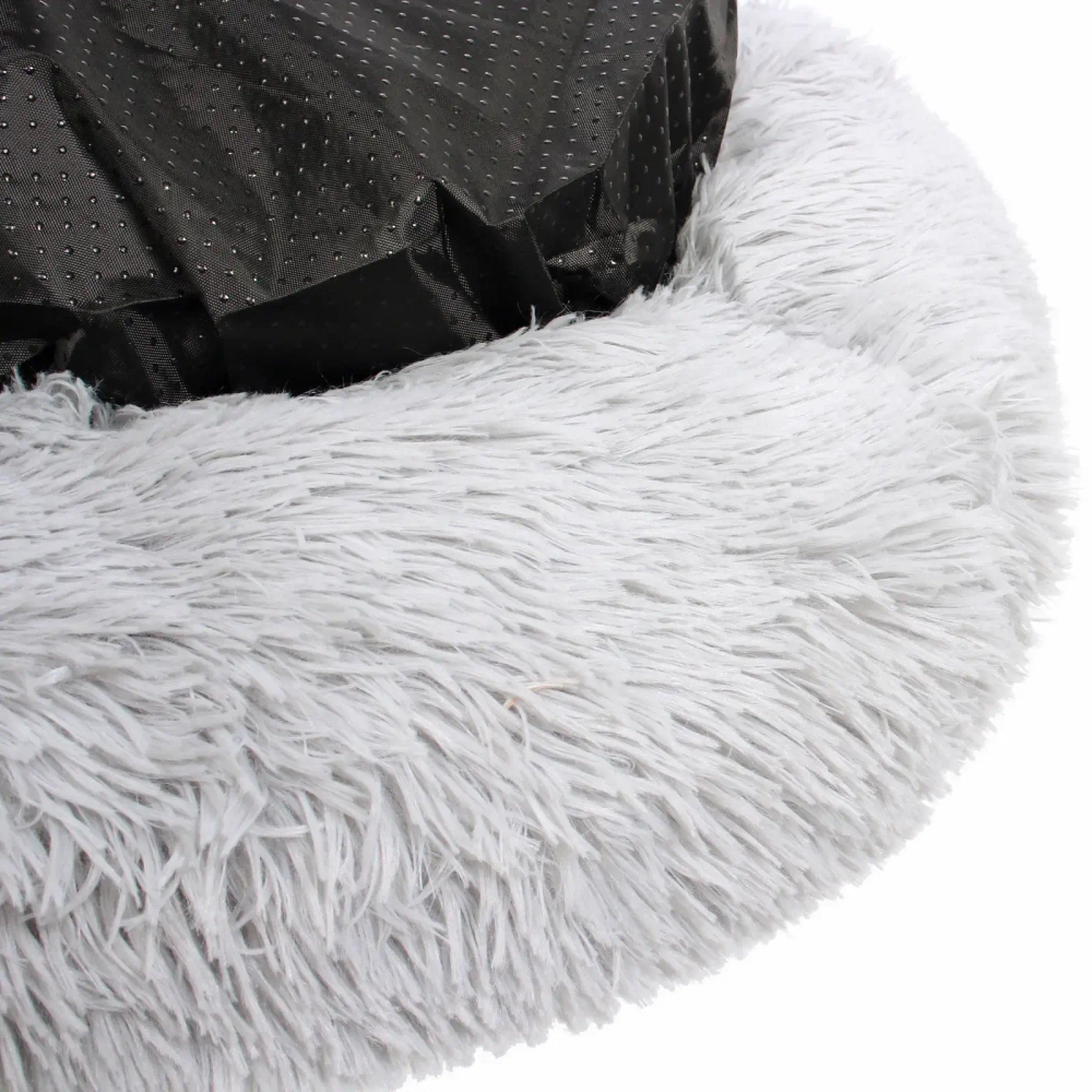 Лежанка для животных круглая «Место БРО», цвет серый, d-60см (Лейбл)