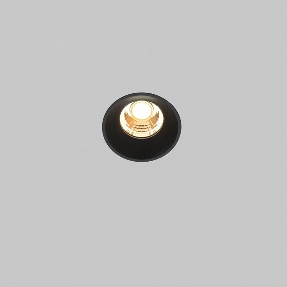 Встраиваемый светильник Maytoni Round DL058-7W2.7K-TRS-B