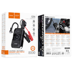 Hoco QS6 Clever смарт насос+портативный аккумулятор для запуска авто (8000mAh) (black)