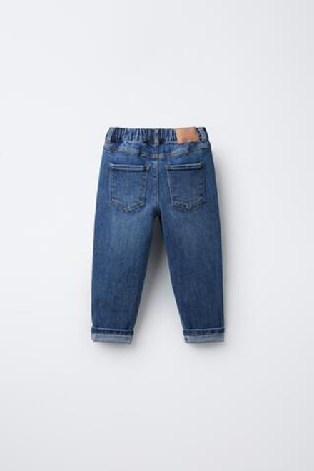ZARA ДЖИНСЫ BAGGY COMFORT, ВЫЦВЕТШИЙ СИНИЙ