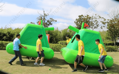 Надувная командная игра "Танковые войны"