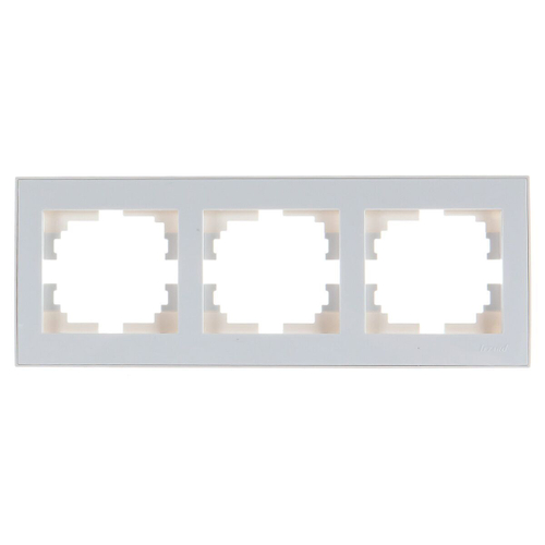 RAIN 703 0202 148 Рамка 3-ая гориз. б/вст белая 10шт/120шт